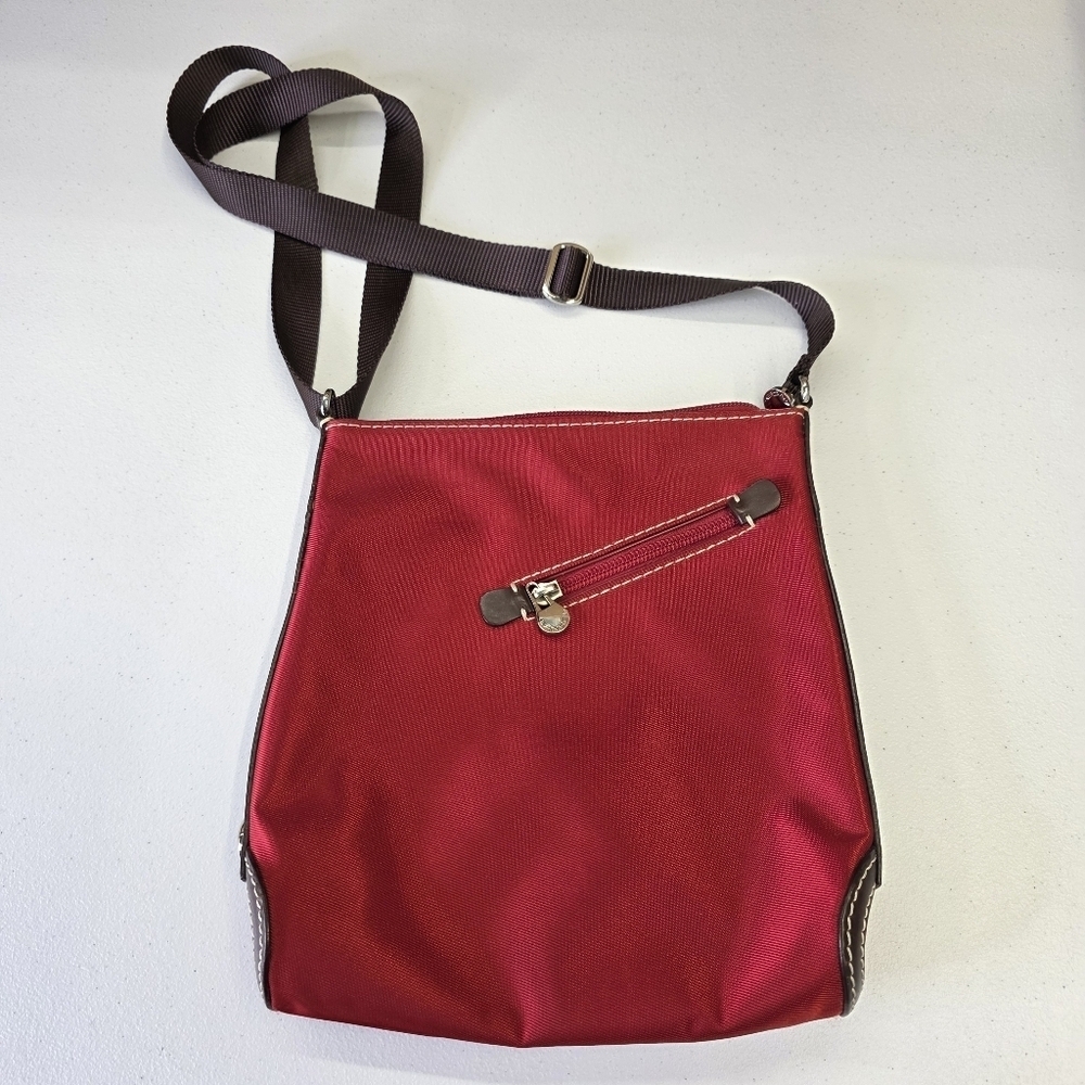 Lancel Paris Nylon and Leather crossbody bag